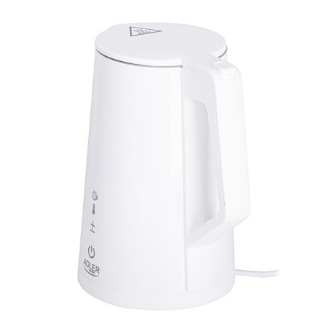 Adler | Kettle | AD 1345w | Electric | 2200 W | 1.7 L | Stainless steel | 360° rotational base | White - 3